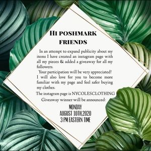 GIVEAWAY ON INSTAGRAM